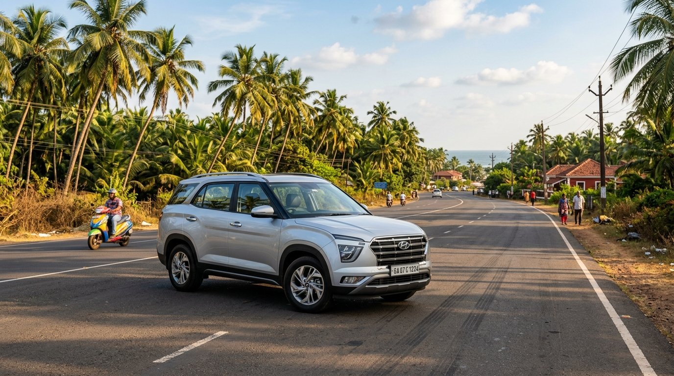 Illustrative family rental car; request current Innova Hycross photos
