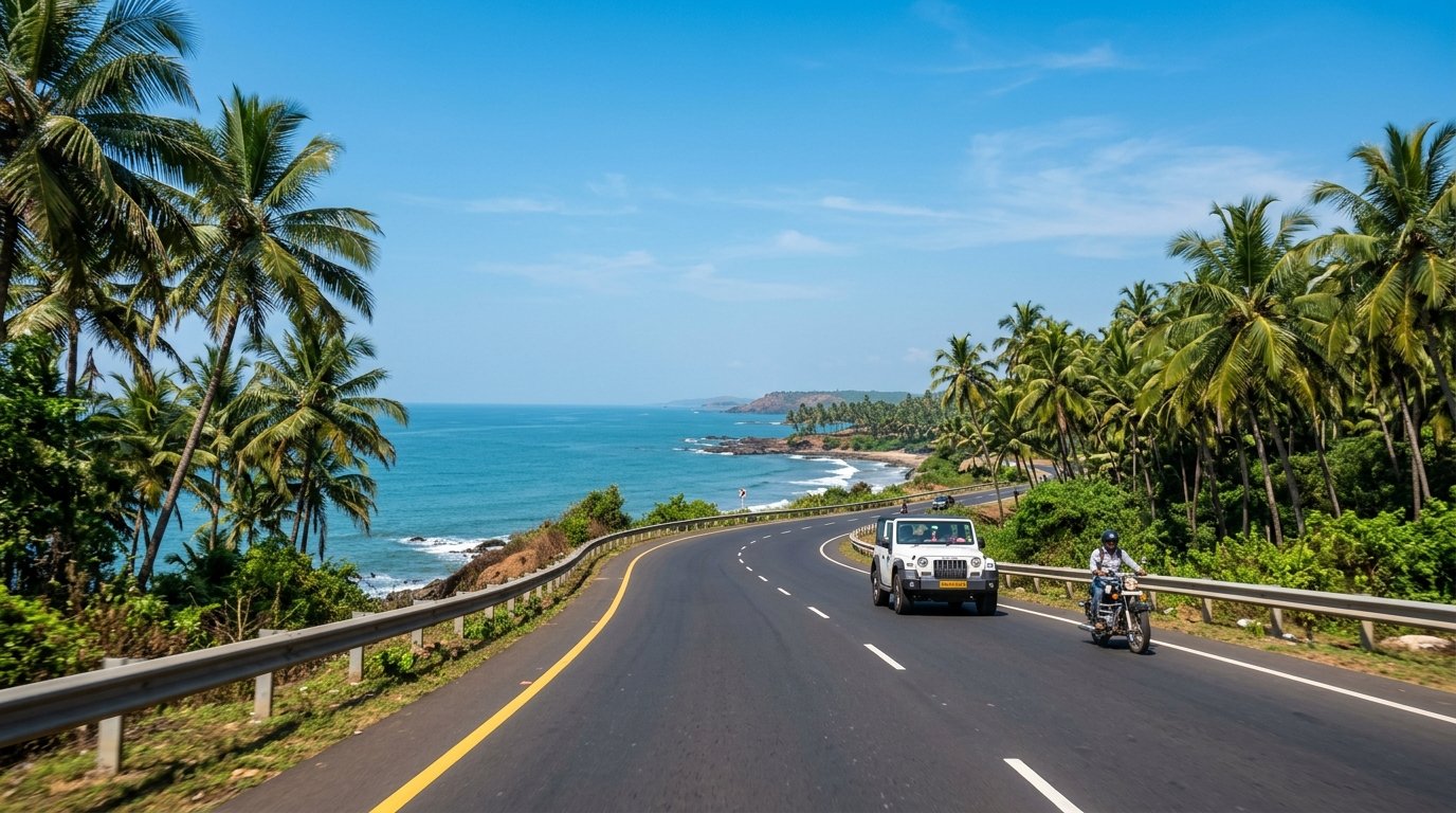 Calangute Goa beach car rental