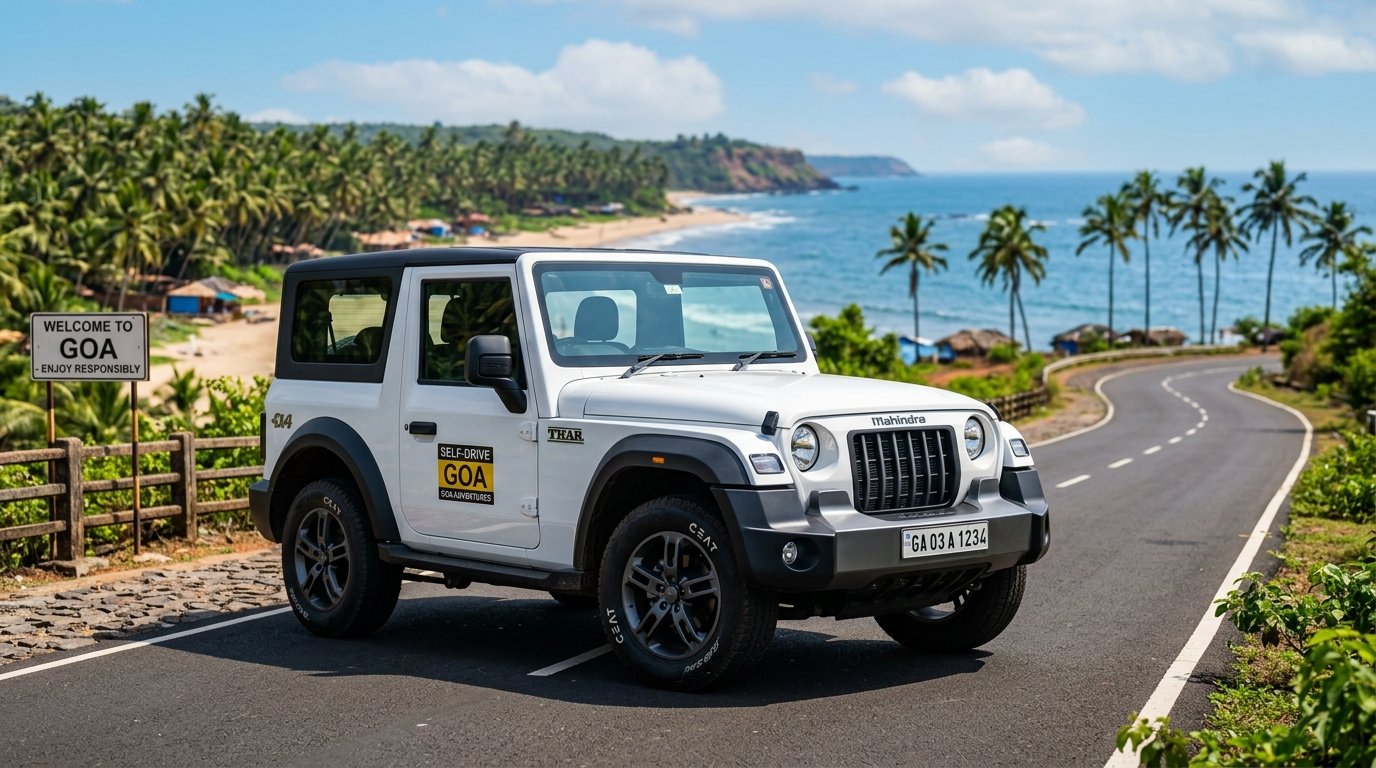 Illustrative Goa rental and travel image.