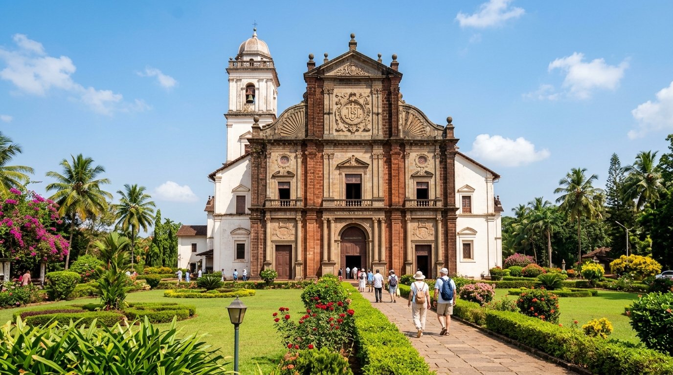 Illustrative Goa travel image; use the route guidance and current local signs to plan your stops.